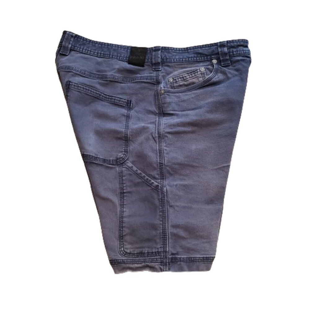 Prana Hiking Shorts Men's 34 Navy Blue 9 Inseam Outdoor Summer Sun Damaged - Picture 3 of 14